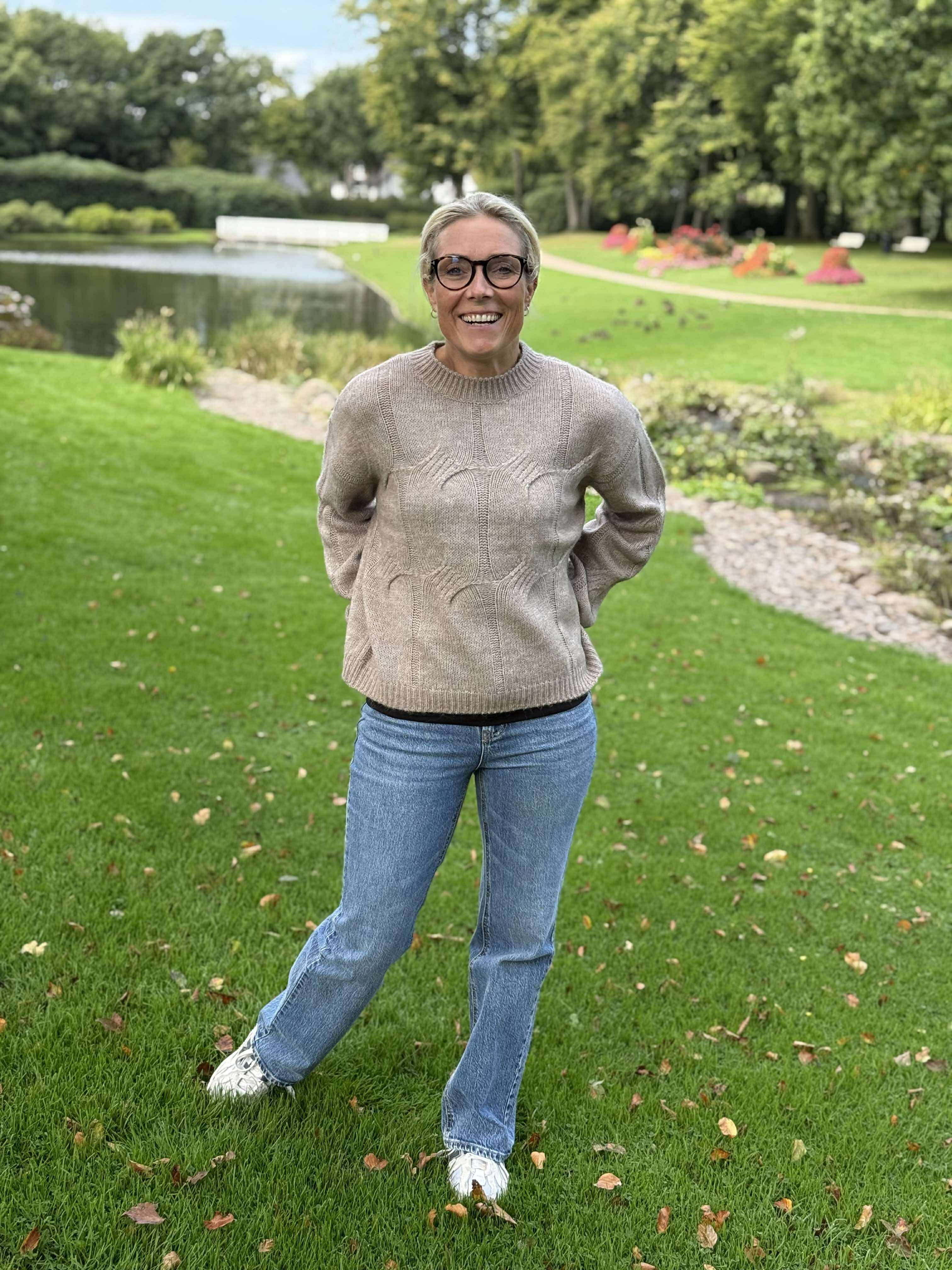 PCJENNA Pullover - Greige